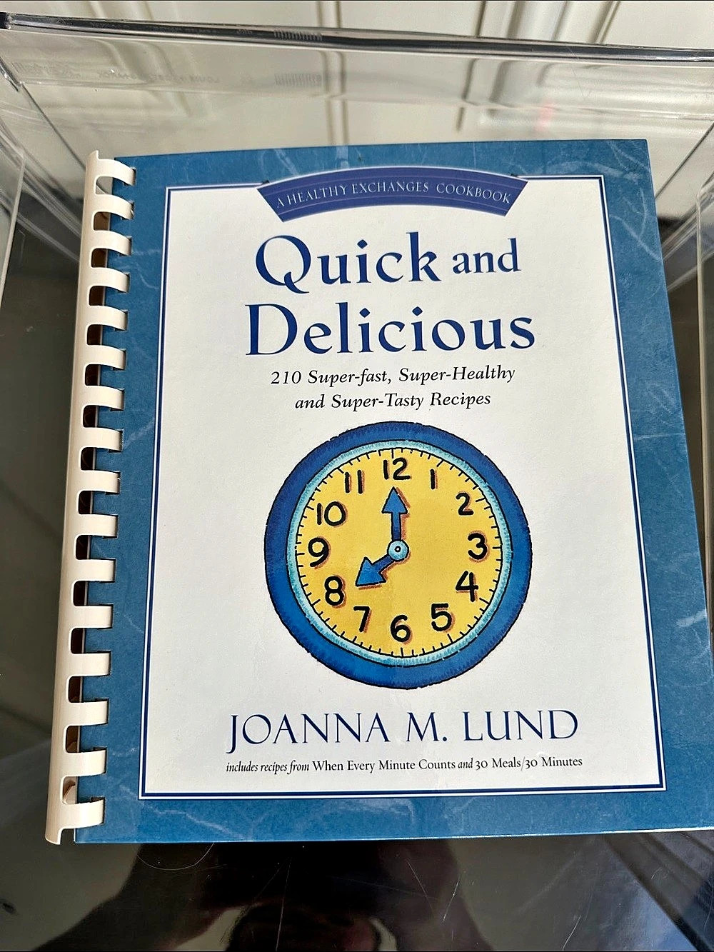 American Express Quick and Delicious Cookbook Blue Spiral Bound